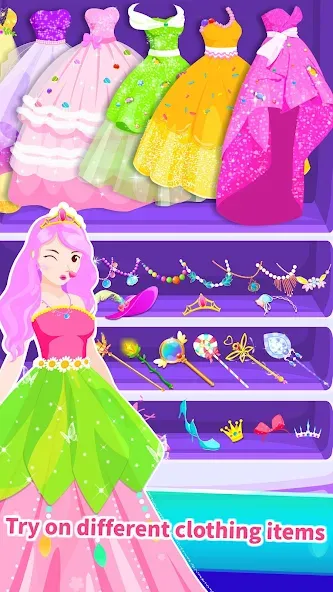 Скачать Little Panda Princess Dressup — Много денег и всё открыто — скриншот 2