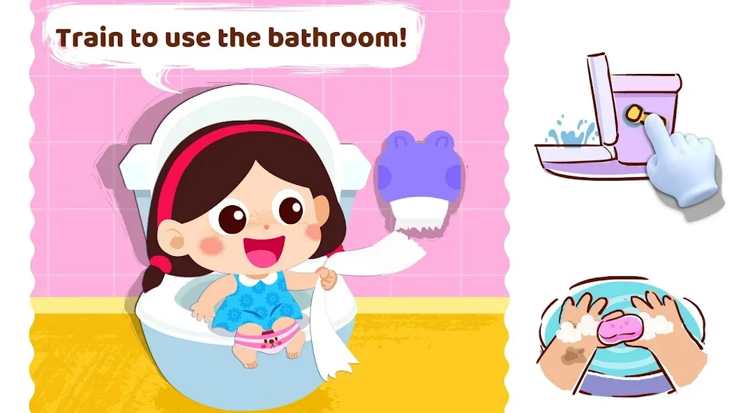 Baby Panda's Daily Habits (Мод Все открыто) — скриншот 4