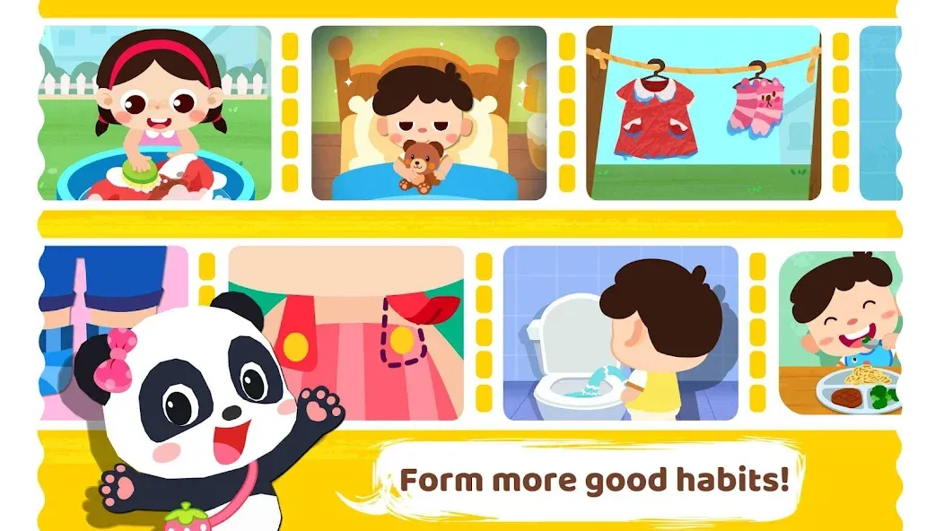 Baby Panda's Daily Habits (Мод Все открыто) — скриншот 5