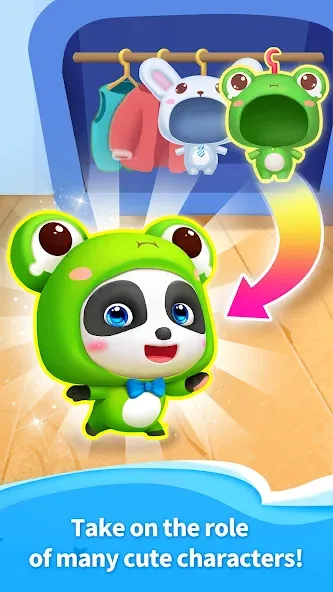 Talking Baby Panda-Virtual Pet — Мод: Много денег — скриншот 2 Talking Baby Panda-Virtual Pet — Мод: Много денег — скриншот 2