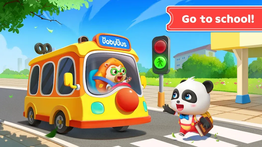 Скачать Baby Panda's School Bus на Андроид — Все открыто — скриншот 4