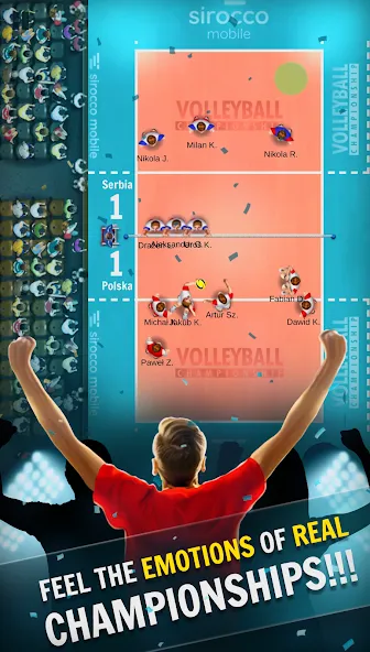 Volleyball Championship — Мод: Много денег — скриншот 1