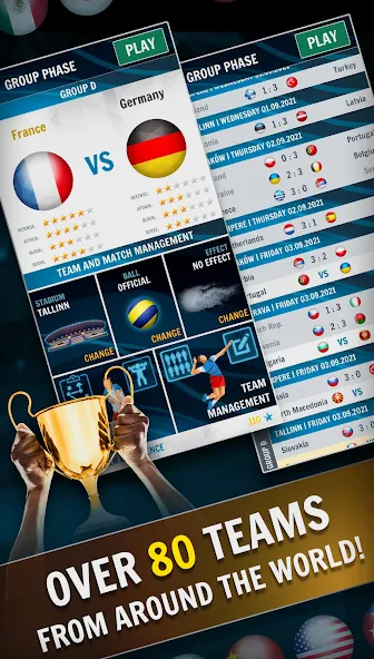 Volleyball Championship — Мод: Много денег — скриншот 3