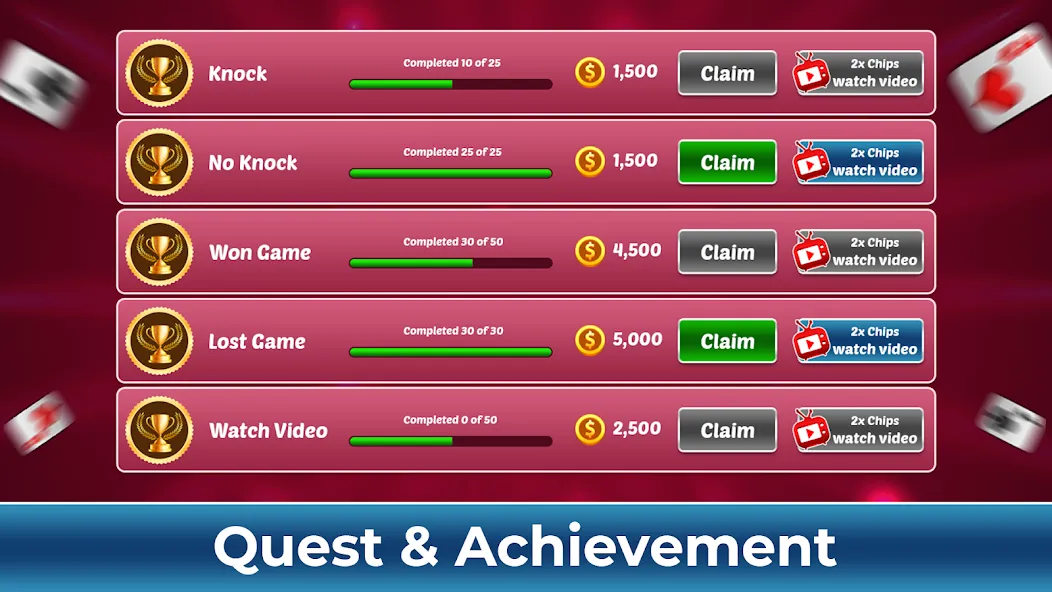 Скачать Tonk Rummy Card Game MOD APK — Много денег — скриншот 4 Скачать Tonk Rummy Card Game MOD APK — Много денег — скриншот 4