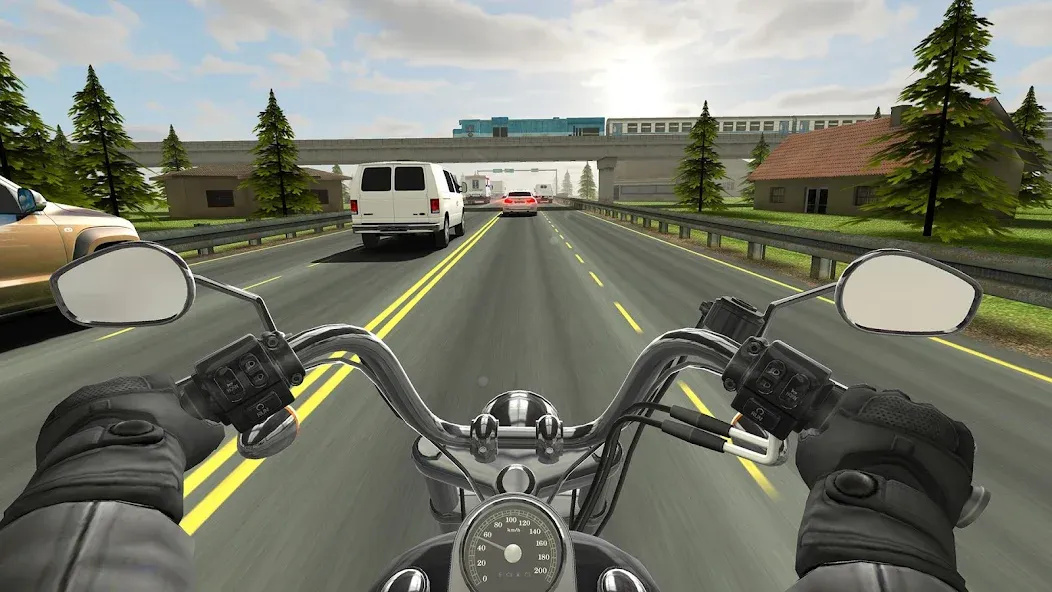 Traffic Rider Mod APK Много денег — Скачать на Андроид — скриншот 1