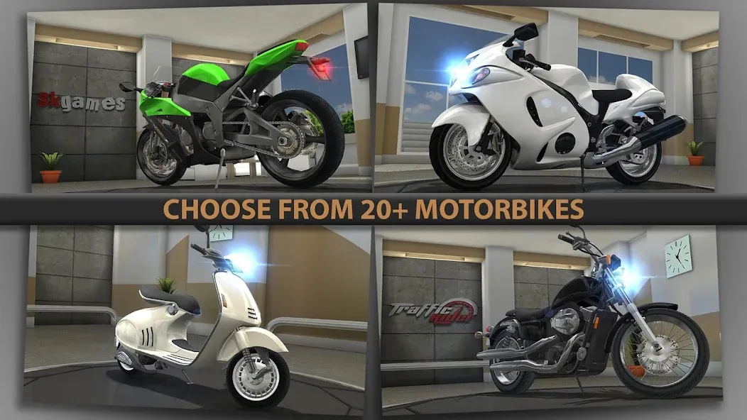 Traffic Rider Mod APK Много денег — Скачать на Андроид — скриншот 5