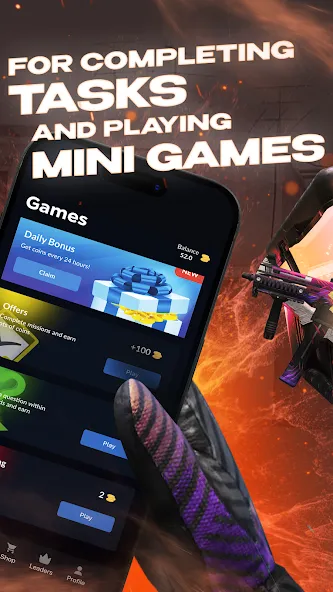 Skins Farm - Golds and Skins MOD APK — Много денег и скинов — скриншот 2 Skins Farm - Golds and Skins MOD APK — Много денег и скинов — скриншот 2