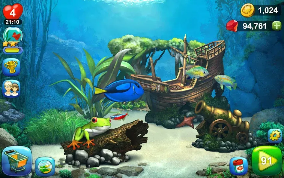 Aquantika (Мод Много денег) — скриншот 4