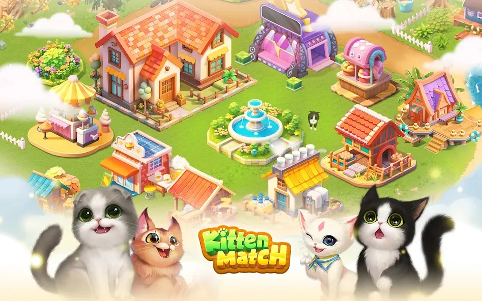 Скачать Kitten Match на Android — Много денег — скриншот 1 Скачать Kitten Match на Android — Много денег — скриншот 1