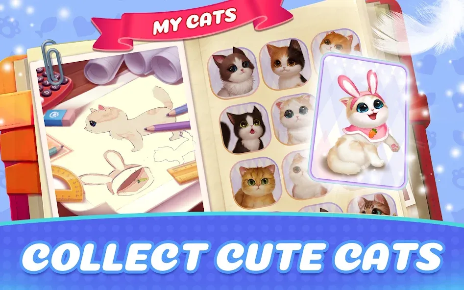 Скачать Kitten Match на Android — Много денег — скриншот 2 Скачать Kitten Match на Android — Много денег — скриншот 2