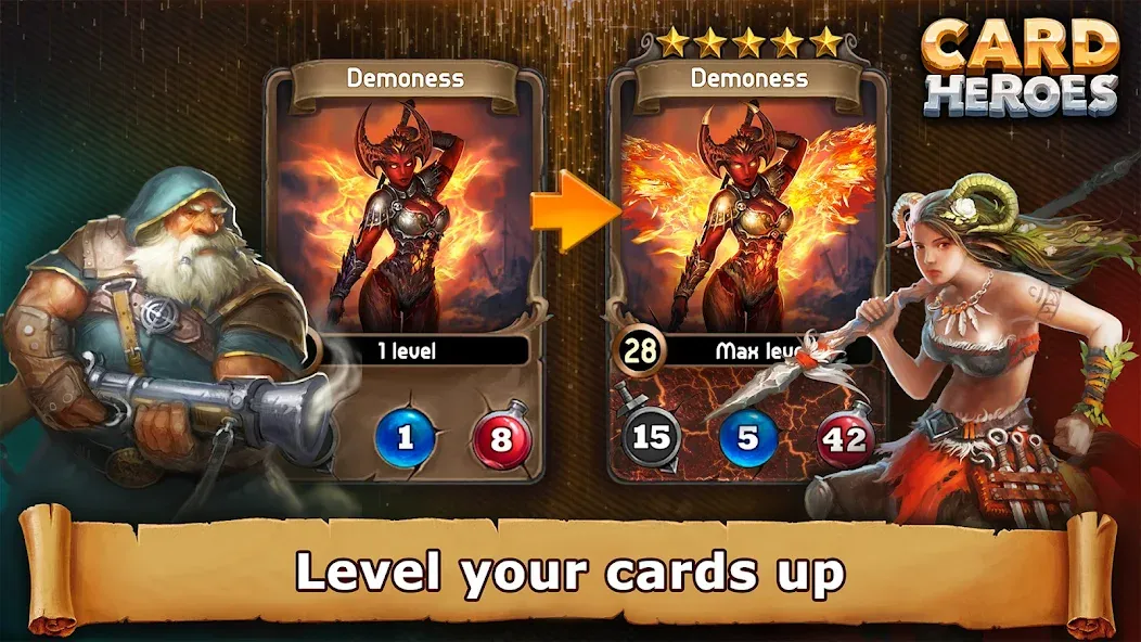 Скачать Card Heroes: TCG/CCG deck Wars — Много кристаллов и золота — скриншот 4 Скачать Card Heroes: TCG/CCG deck Wars — Много кристаллов и золота — скриншот 4