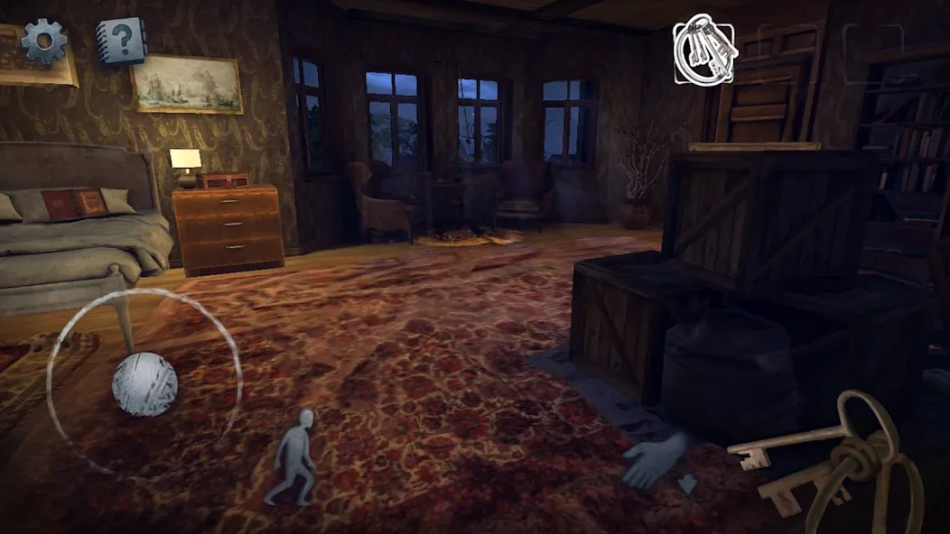 Скачать Scary Mansion: Horror Game 3D на Android — Много патронов и бессмертие — скриншот 3