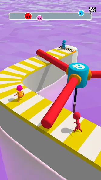 Скачать взлом Fun Race 3D — Run and Parkour на Андроид — Много денег и без рекламы — скриншот 1