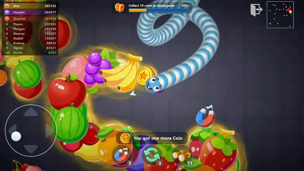 Скачать Snake War™ Hungry Worm.io Game MOD APK — Много денег и бессмертие — скриншот 1