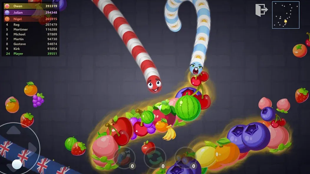 Скачать Snake War™ Hungry Worm.io Game MOD APK — Много денег и бессмертие — скриншот 5