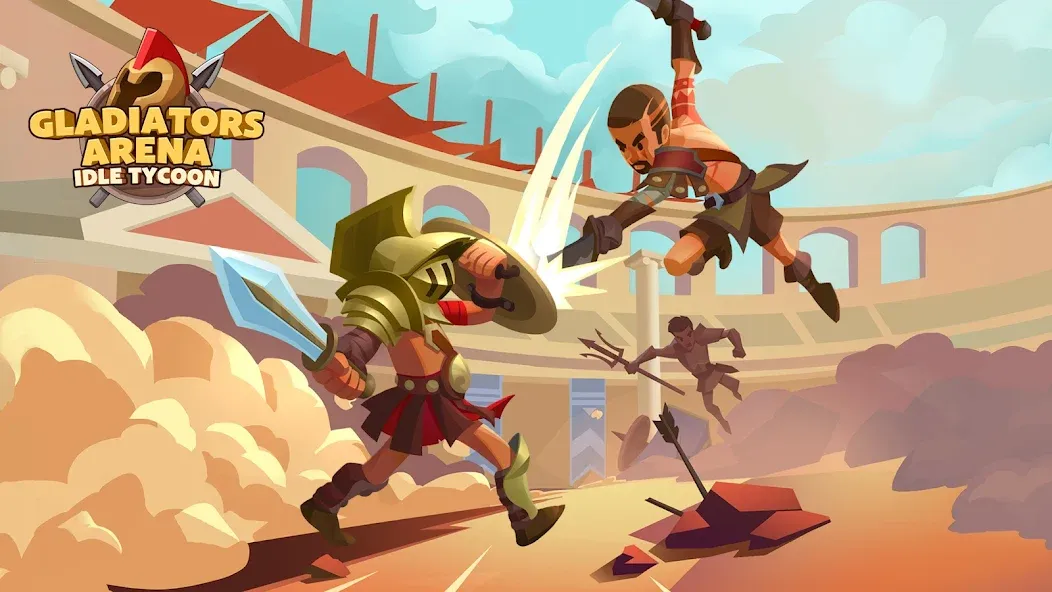 Взлом Gladiators Arena: Idle Tycoon — Много денег — скриншот 1 Взлом Gladiators Arena: Idle Tycoon — Много денег — скриншот 1