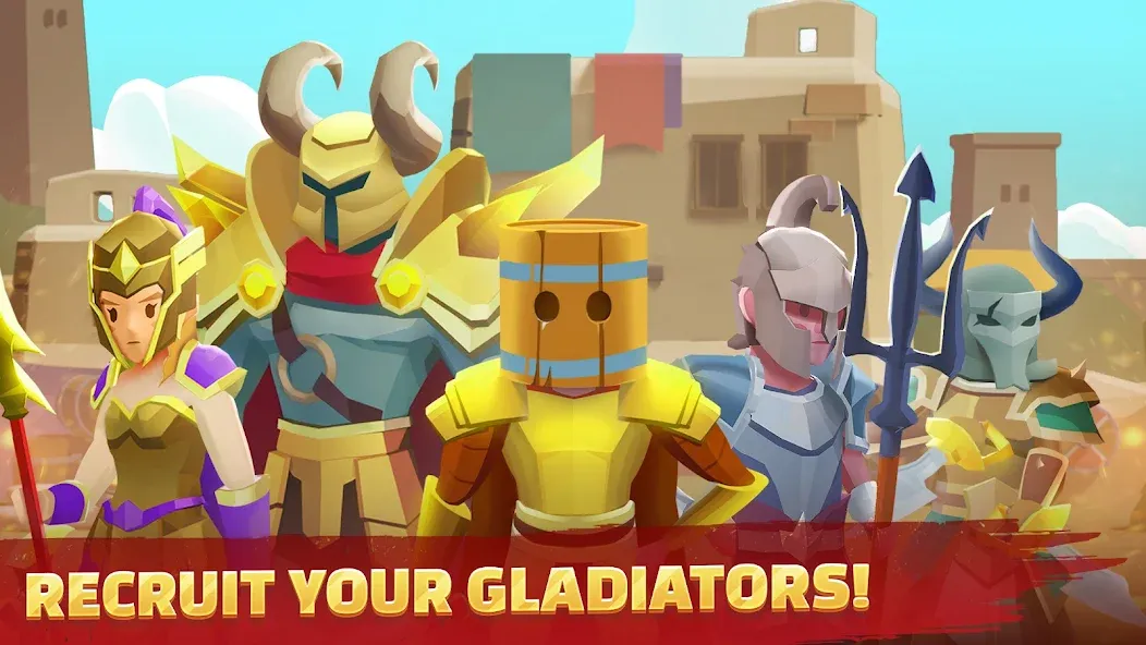 Взлом Gladiators Arena: Idle Tycoon — Много денег — скриншот 5