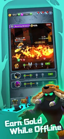 Скачать взлом Chest Adventure: Idle RPG на Андроид — Много денег — скриншот 2