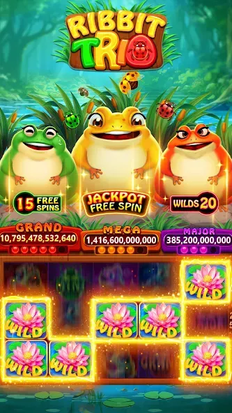 Скачать взлом Fat Cat Casino - Slots Game на Андроид — Много денег и бесконечные вращения — скриншот 5