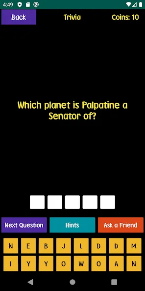 Скачать взломанную Quiz For SW Fans — Все вопросы открыты — скриншот 1