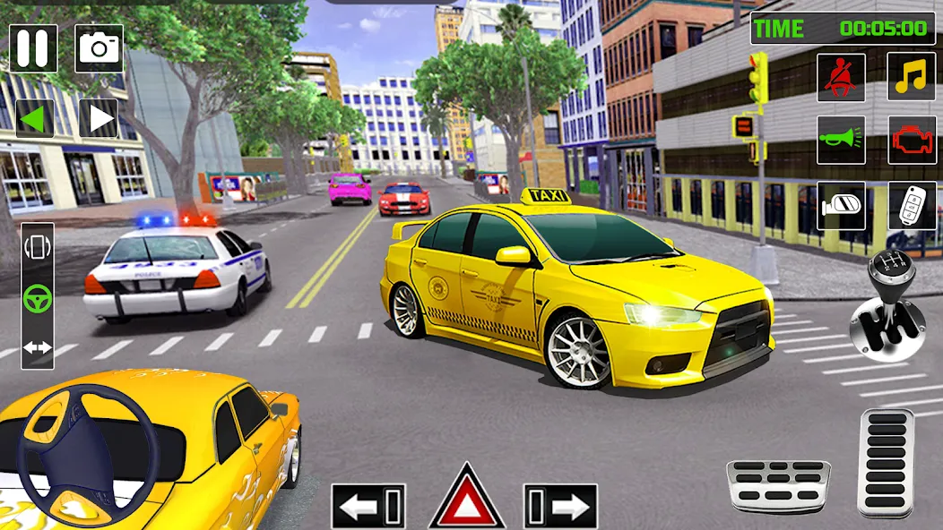 Взломанная City Taxi Games-Taxi Car Games на Андроид — Много денег — скриншот 5