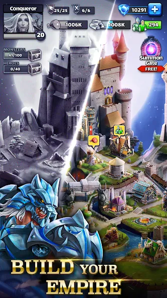 Empires & Puzzles: Match-3 RPG MOD APK на Android — Много денег и кристаллов — скриншот 2