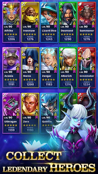 Empires & Puzzles: Match-3 RPG MOD APK на Android — Много денег и кристаллов — скриншот 3