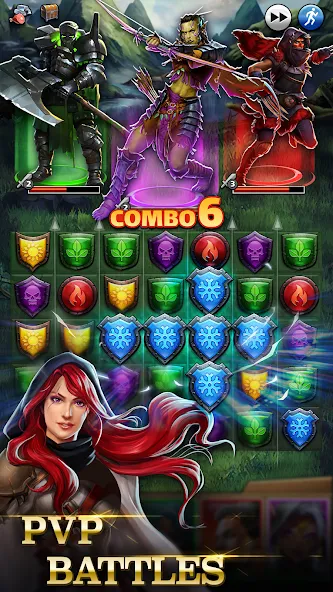 Empires & Puzzles: Match-3 RPG MOD APK на Android — Много денег и кристаллов — скриншот 4