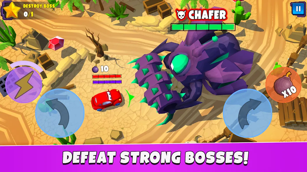 Car Eats Car 5 - Battle Arena — Мод: Много денег и кристаллов — скриншот 4