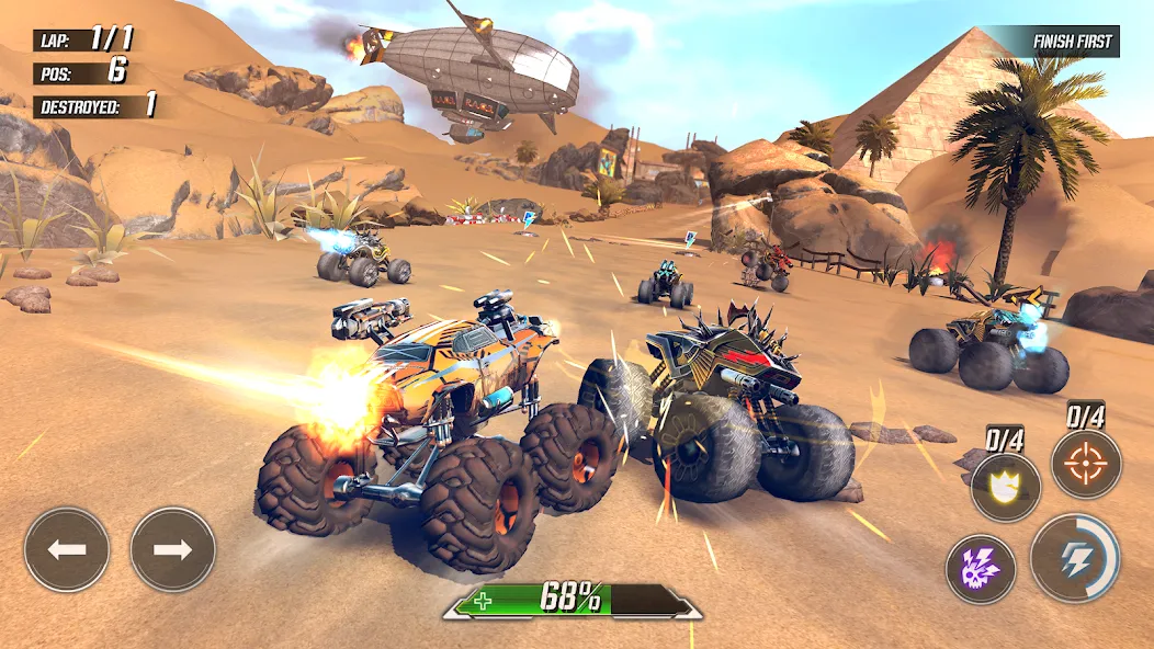 Скачать RACE: Rocket Arena Car Extreme — Последняя версия (Много денег) — скриншот 1