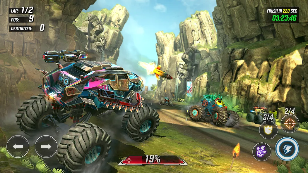 Скачать RACE: Rocket Arena Car Extreme — Последняя версия (Много денег) — скриншот 2