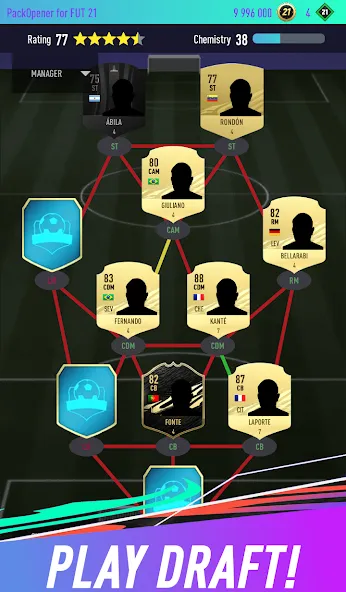 Pack Opener for FUT 21 — Взломанная версия (Много денег) — скриншот 3