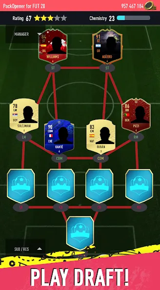 Скачать Pack Opener for FUT 20 by SMOQ (Мод: Много денег) на Андроид — скриншот 3
