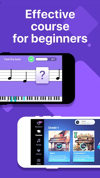 Скачать взлом Simpia: Learn Piano Fast на Андроид — Premium Разблокирован — скриншот 2