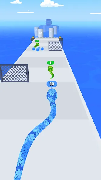 Snake Run Race・3D Running Game (Мод Много денег) — скриншот 1