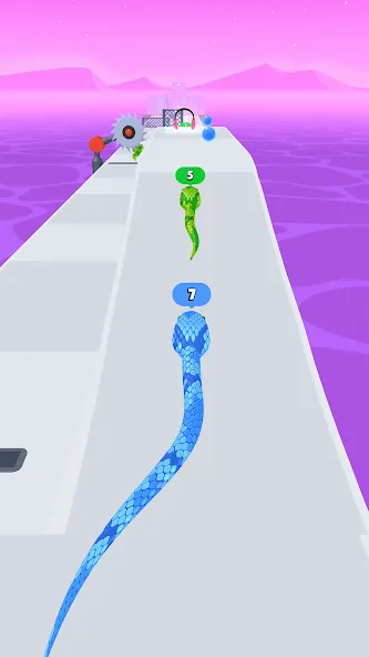 Snake Run Race・3D Running Game (Мод Много денег) — скриншот 5