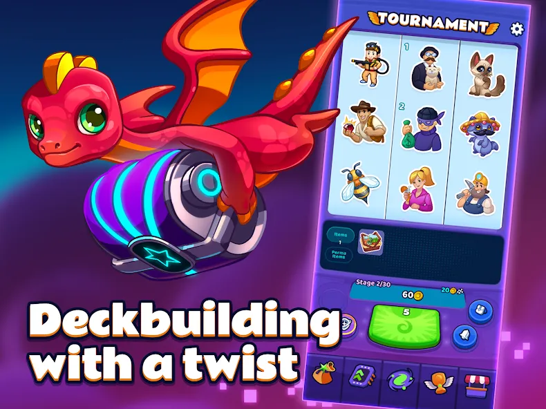 SpinCraft: Roguelike MOD APK — Много денег и кристаллы — скриншот 3