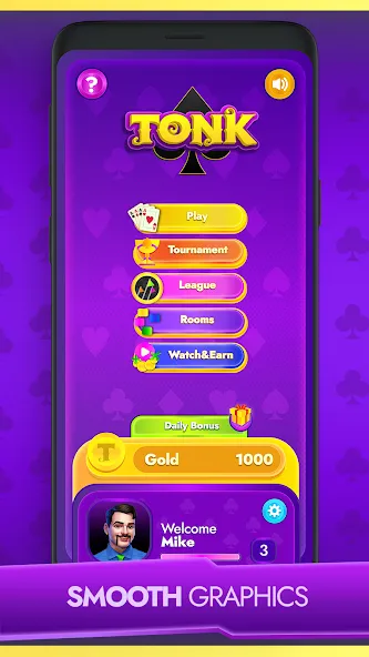 Tonk - Classic Card Game Mod APK Много денег — Скачать на Андроид — скриншот 2