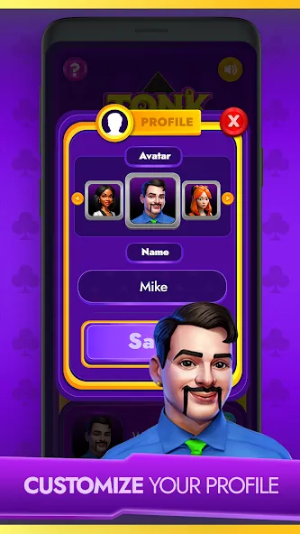 Tonk - Classic Card Game Mod APK Много денег — Скачать на Андроид — скриншот 5