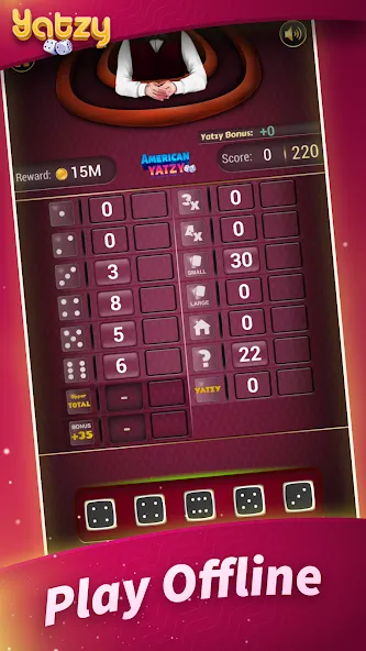 Yatzy - Offline Dice Games MOD APK — Все броски костей доступны — скриншот 1 Yatzy - Offline Dice Games MOD APK — Все броски костей доступны — скриншот 1