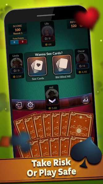 Скачать Spades - Offline Card Games на Android — Без рекламы — скриншот 3
