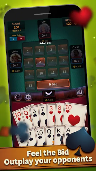 Скачать Spades - Offline Card Games на Android — Без рекламы — скриншот 4