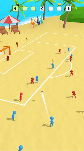 Скачать Super Goal: Fun Soccer Game на телефон — Бесконечные деньги и без рекламы — скриншот 2