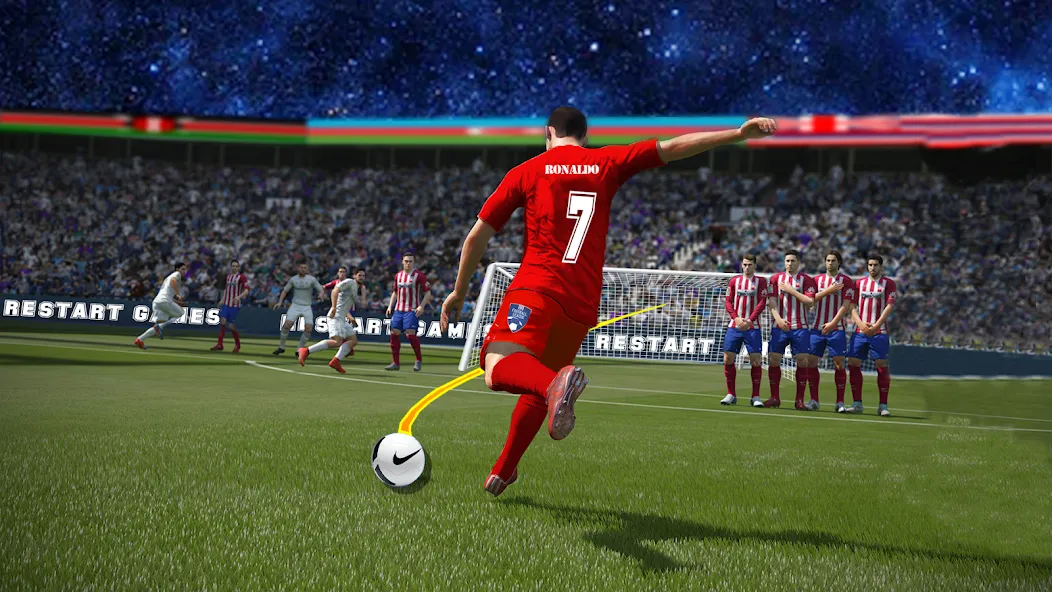 Скачать Soccer Kick Football Champion MOD APK — Много денег — скриншот 2 Скачать Soccer Kick Football Champion MOD APK — Много денег — скриншот 2