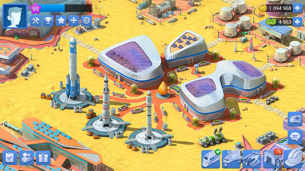 Megapolis: City Building Sim на Андроид — Мод Много денег и золота — скриншот 2