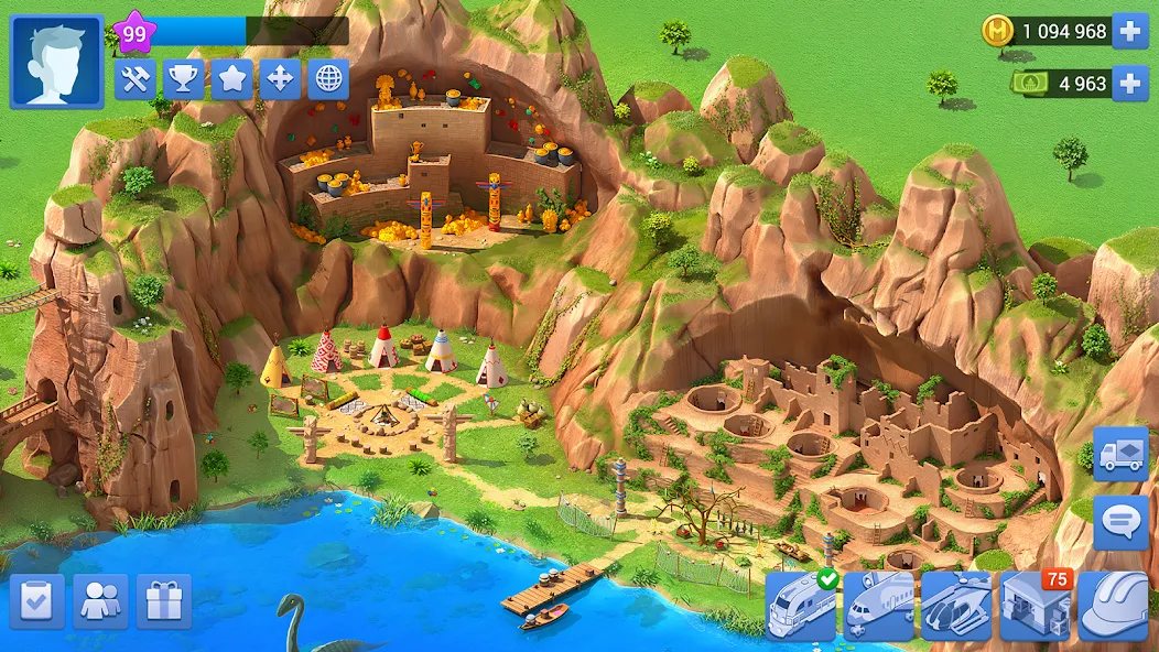 Megapolis: City Building Sim на Андроид — Мод Много денег и золота — скриншот 4