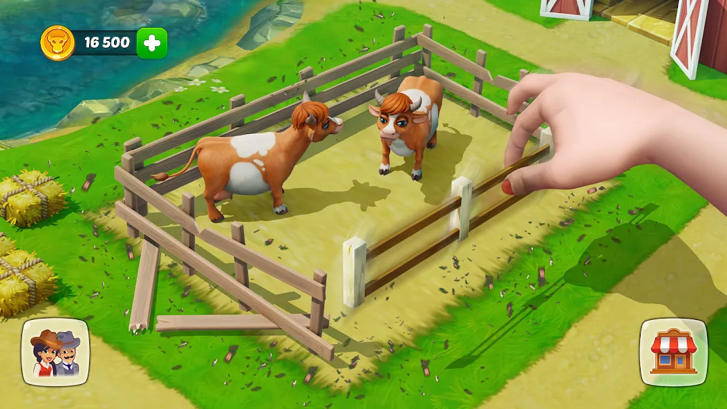 Скачать Wild West: Farm Town Build — Много денег — скриншот 1