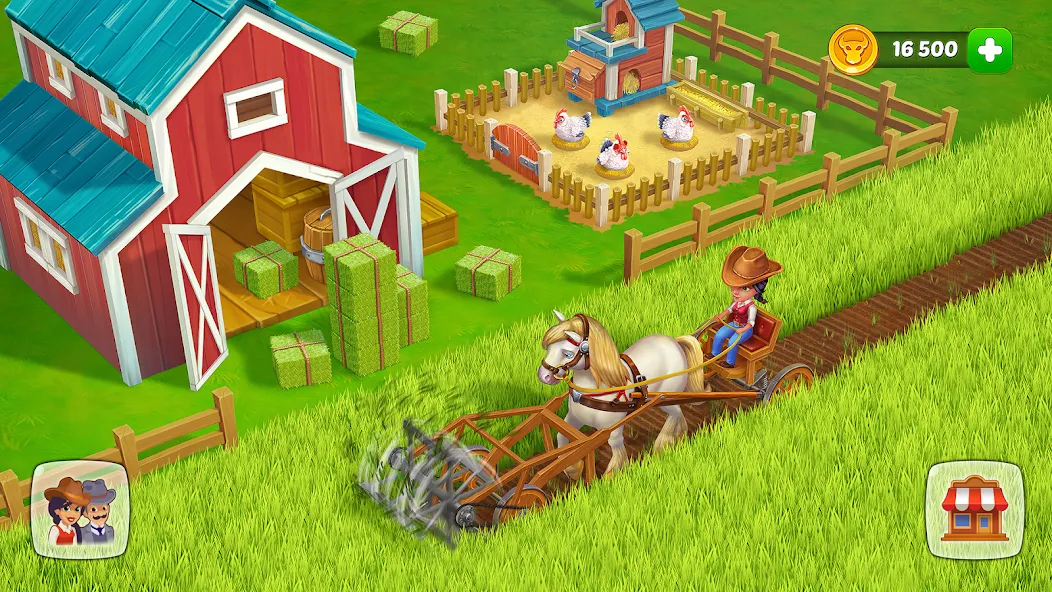 Скачать Wild West: Farm Town Build — Много денег — скриншот 3