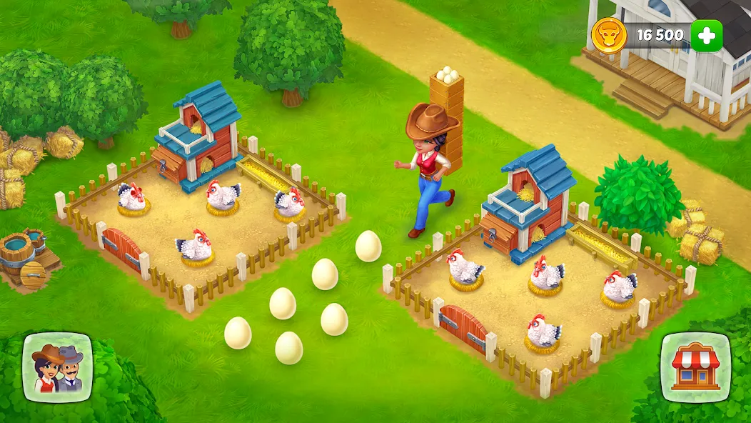 Скачать Wild West: Farm Town Build — Много денег — скриншот 4
