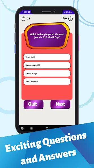 Cricket Quiz Game Mod APK Все уровни открыты — Скачать на Андроид — скриншот 4 Cricket Quiz Game Mod APK Все уровни открыты — Скачать на Андроид — скриншот 4
